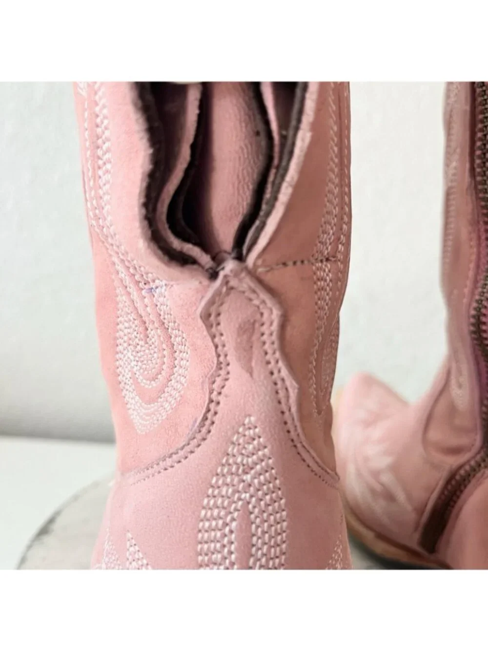 Lane LEXINGTON Over the Knee Womens Cowboy Boots 8.5 Pink Western Cowgirl Tall